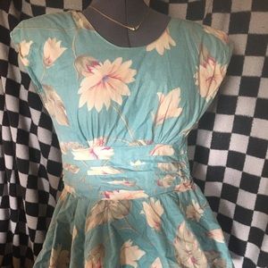 Beautiful blue floral cocktail dress
